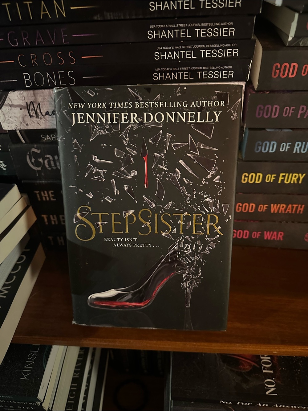 Stepsister High Heel Book Cover Art Print - Black & Red